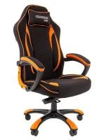 Кресло геймерское Chairman Game 28 (ткань черно-оранжевая)