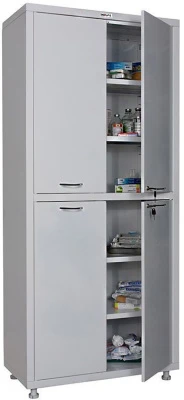 Шкаф медицинский металлический Hilfe МД 2 1780/SS